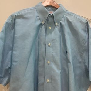 Brooks Brothers blue short sleeve size XXL